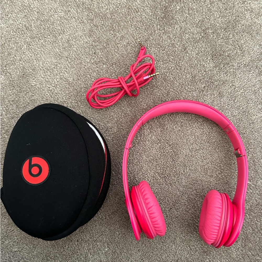 Pink Beats Solo Wired Headphones